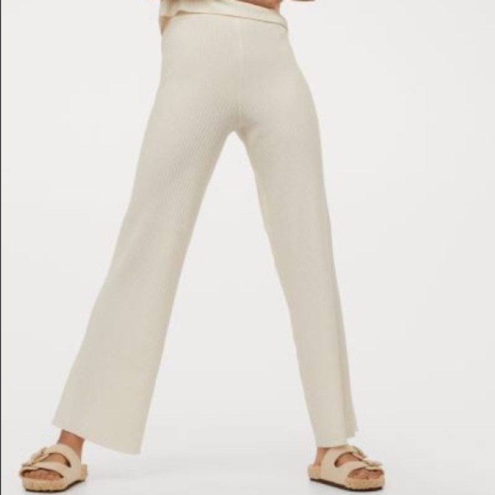H&M Ribbed Knitted Pants